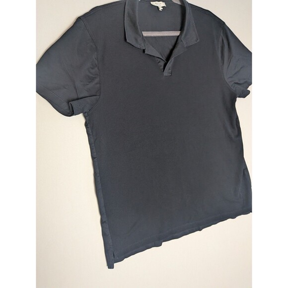 Reiss Polo Shirt Size XL Black Made of Egyptian Cotton Stefan - Picture 4 of 15